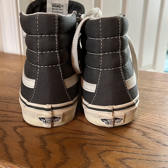 Vans womens size 9 Sk8ter hi tops in grey and white - Picture 2 of 4